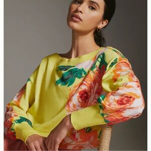 Anthropologie daily practice wide neck sweatshirt Size~M